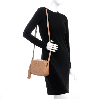 Gucci Pebbled Calfskin Small Soho Disco Bag Rose Beige 2 of 8