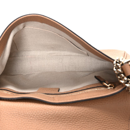 Gucci Pebbled Calfskin Medium Soho Flap Crossbody Camelia 5 of 11