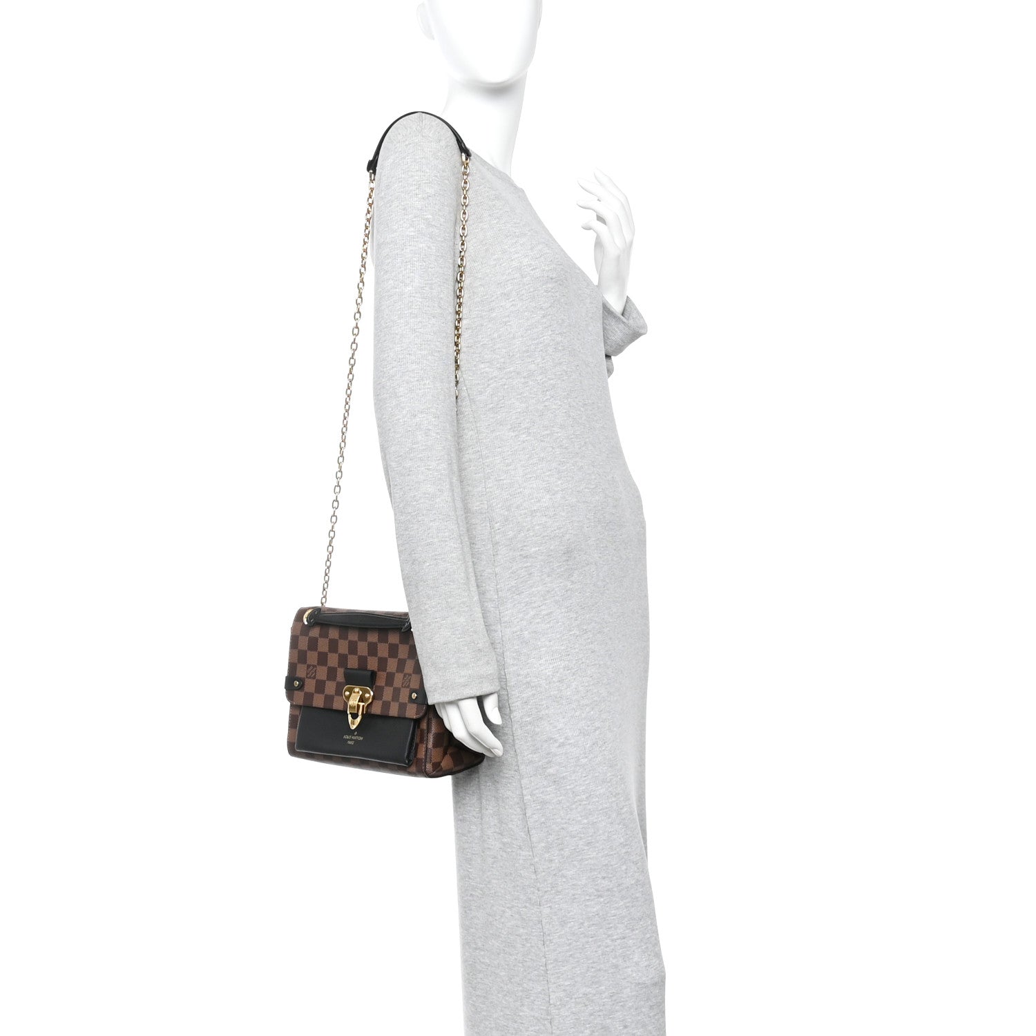 Louis Vuitton Damier Ebene Vavin PM Black 2 of 10