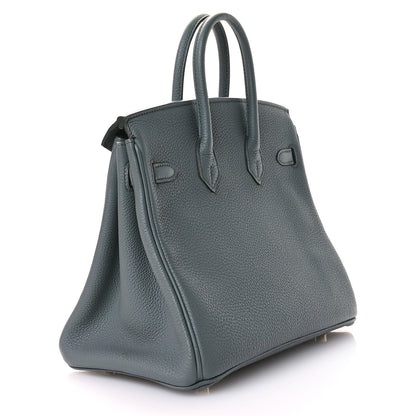 Hermes Togo Birkin 25 Vert Amande 3 of 12