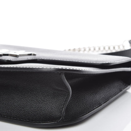 Alexander McQueen Grained Calfskin Medium Insignia Flap Black 10 of 10