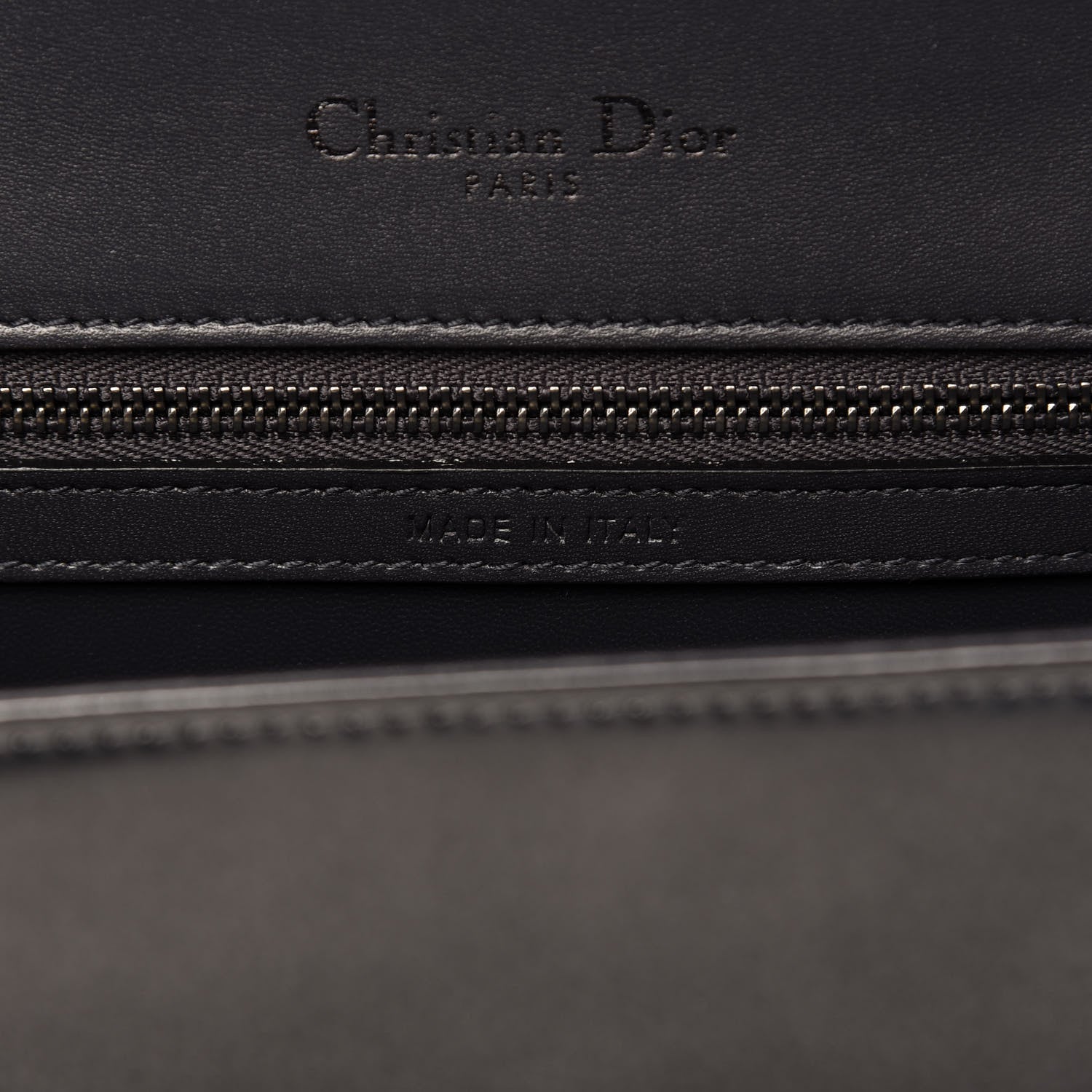 Christian Dior Metallic Patent Micro-Cannage Medium Diorama Flap Bag Onyx Black 9 of 12