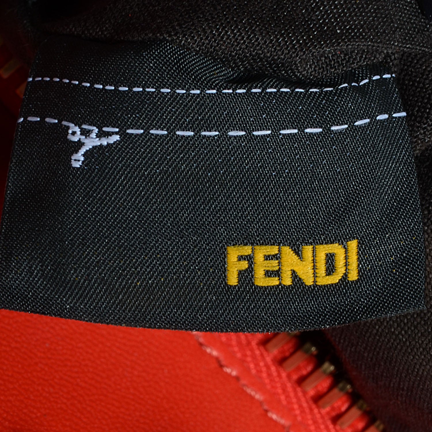 Fendi Vitello Morgan Shiny Nappa Medium Peekaboo Iconic Satchel Ciliegia Papavero 7 of 10