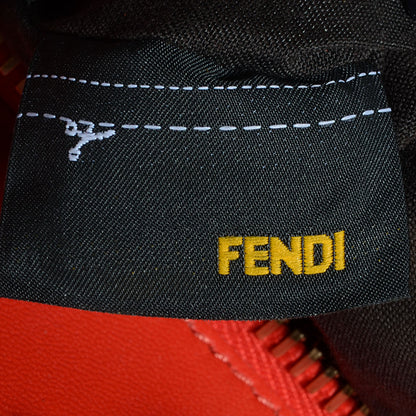 Fendi Vitello Morgan Shiny Nappa Medium Peekaboo Iconic Satchel Ciliegia Papavero 7 of 10