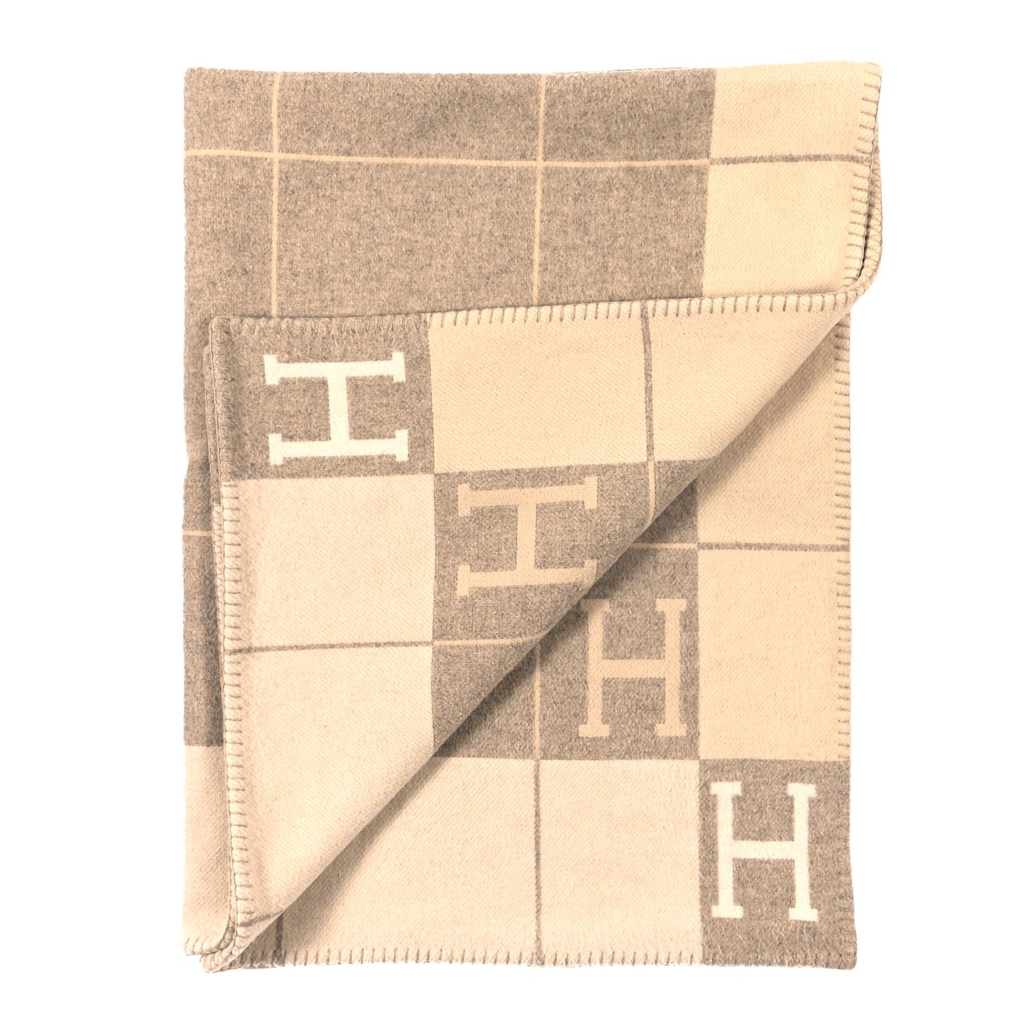 Wool Cashmere Avalon III Blanket Coco Camomille