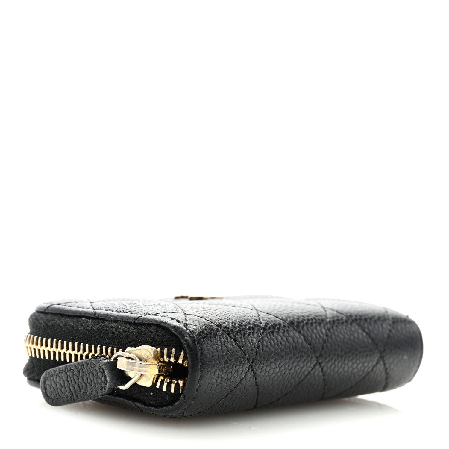 Chanel Caviar Quilted Zip Coin Purse Black 4 of 8