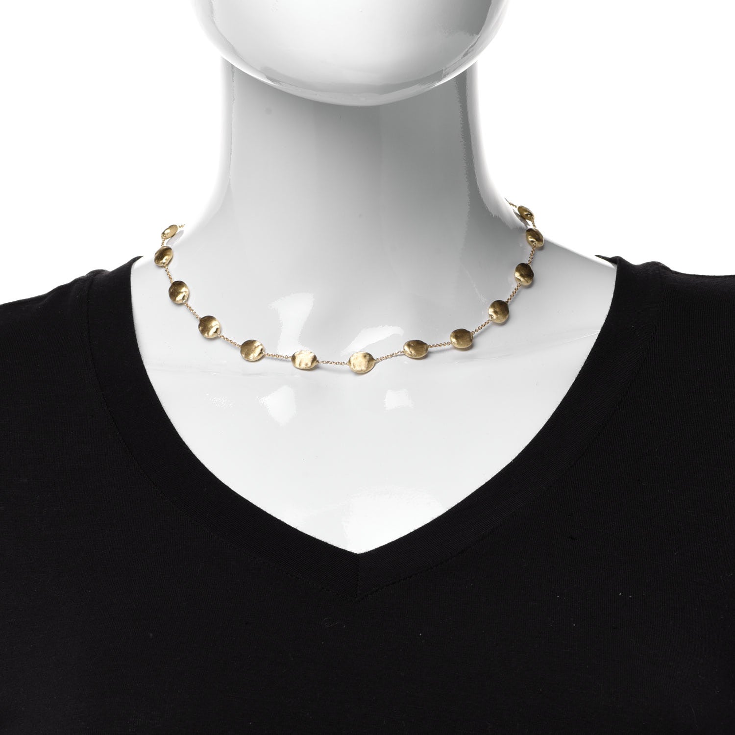 Marco Bicego 18K Yellow Gold Medium Siviglia Bead Short Necklace 2 of 5