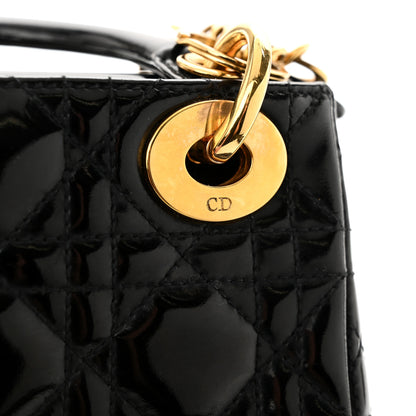 Christian Dior Patent Cannage Mini Lady Dior Black 11 of 13