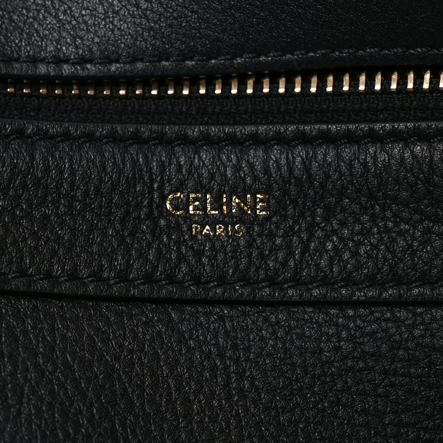 Celine Supple Calfskin Medium Strap Leandre Shoulder Bag Black 6 of 9