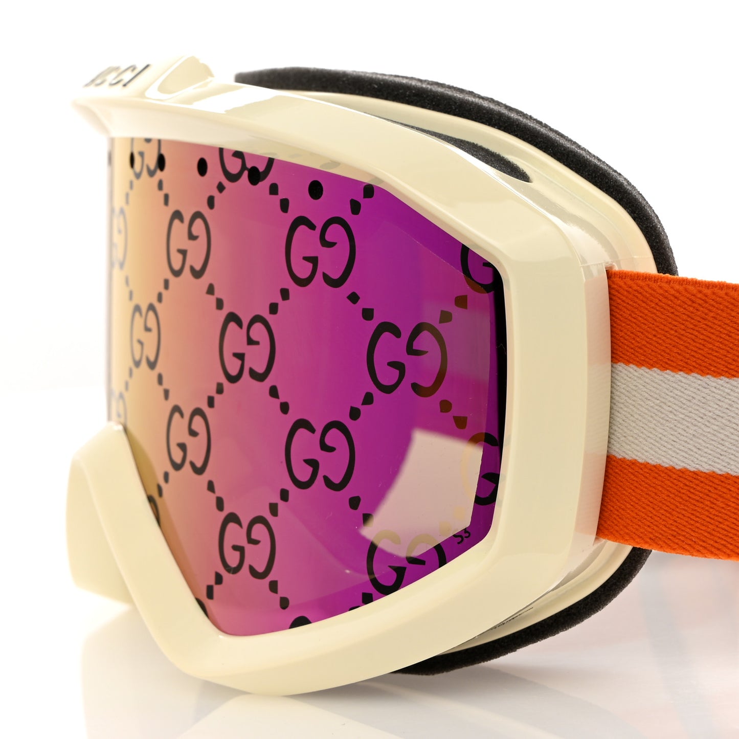 Shiny Acetate Interlocking G Ski Goggles GG1210S Pink Multicolor