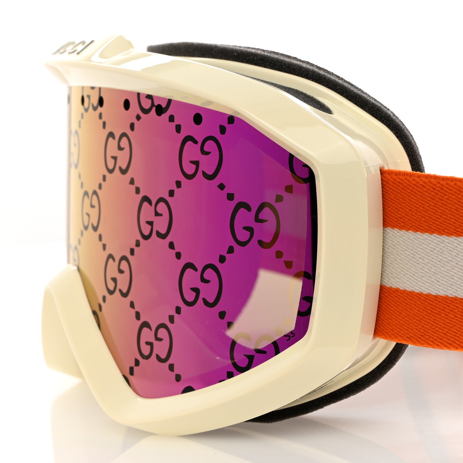Gucci Shiny Acetate Interlocking G Ski Goggles GG1210S Pink Multicolor 5 of 7
