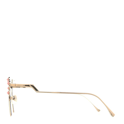 Fendi Geometric Dots Sunglasses FF 0261/S Gold 3 of 9