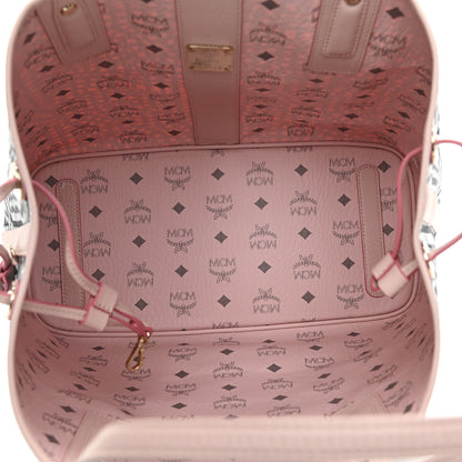 MCM Visetos Medium Liz Reversible Shopper Tote Powder Pink 8 of 13