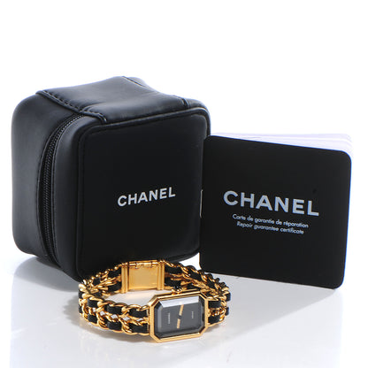 Chanel Stainless Steel Lambskin 20mm Chain Premiere Quartz Watch Gold L 7 of 7