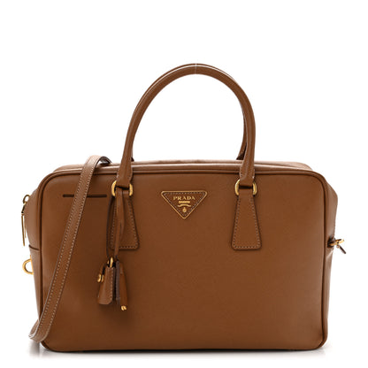 Prada Saffiano Lux Bauletto Caramel 1 of 12