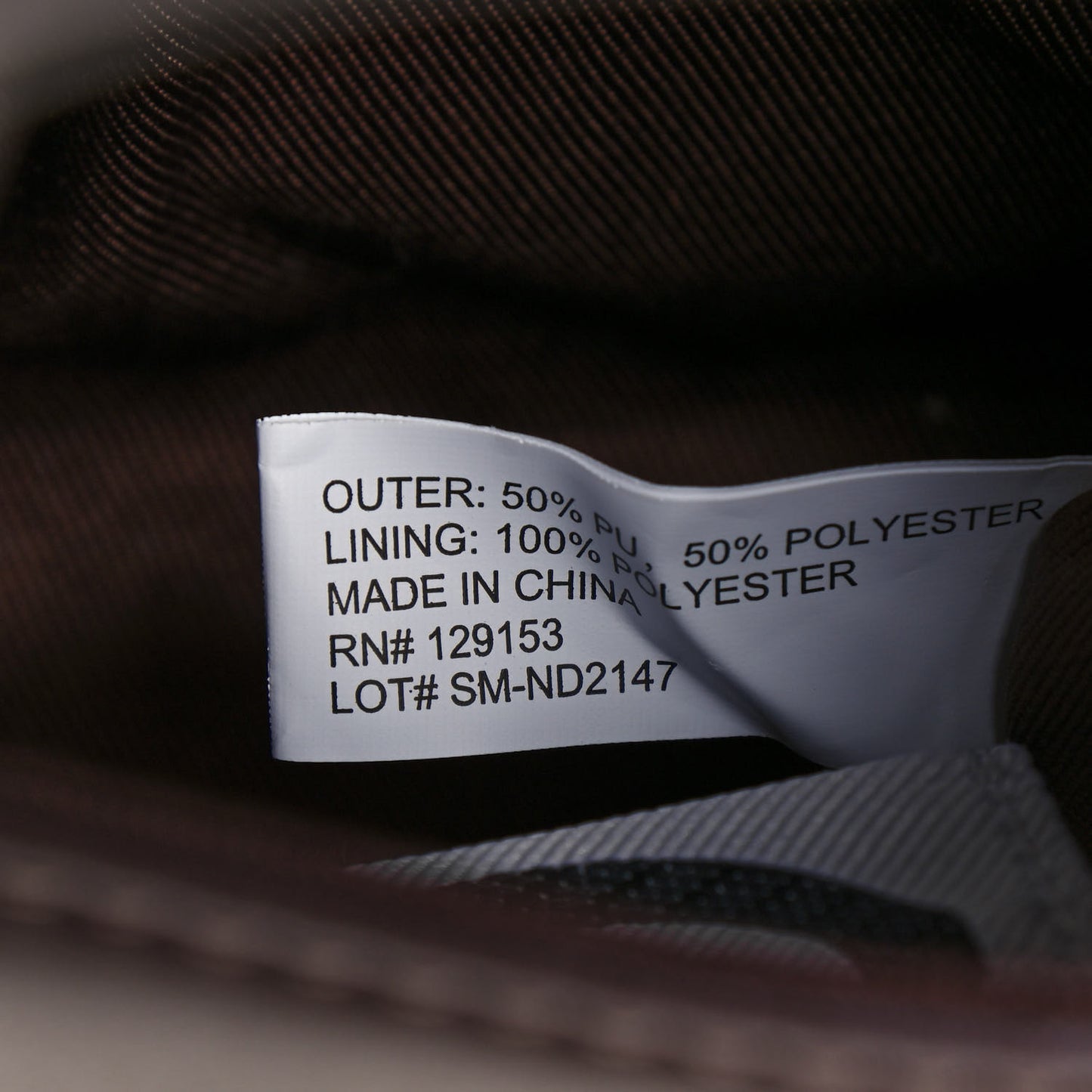 Vegan Leather Small Shopping Bag Chocolate