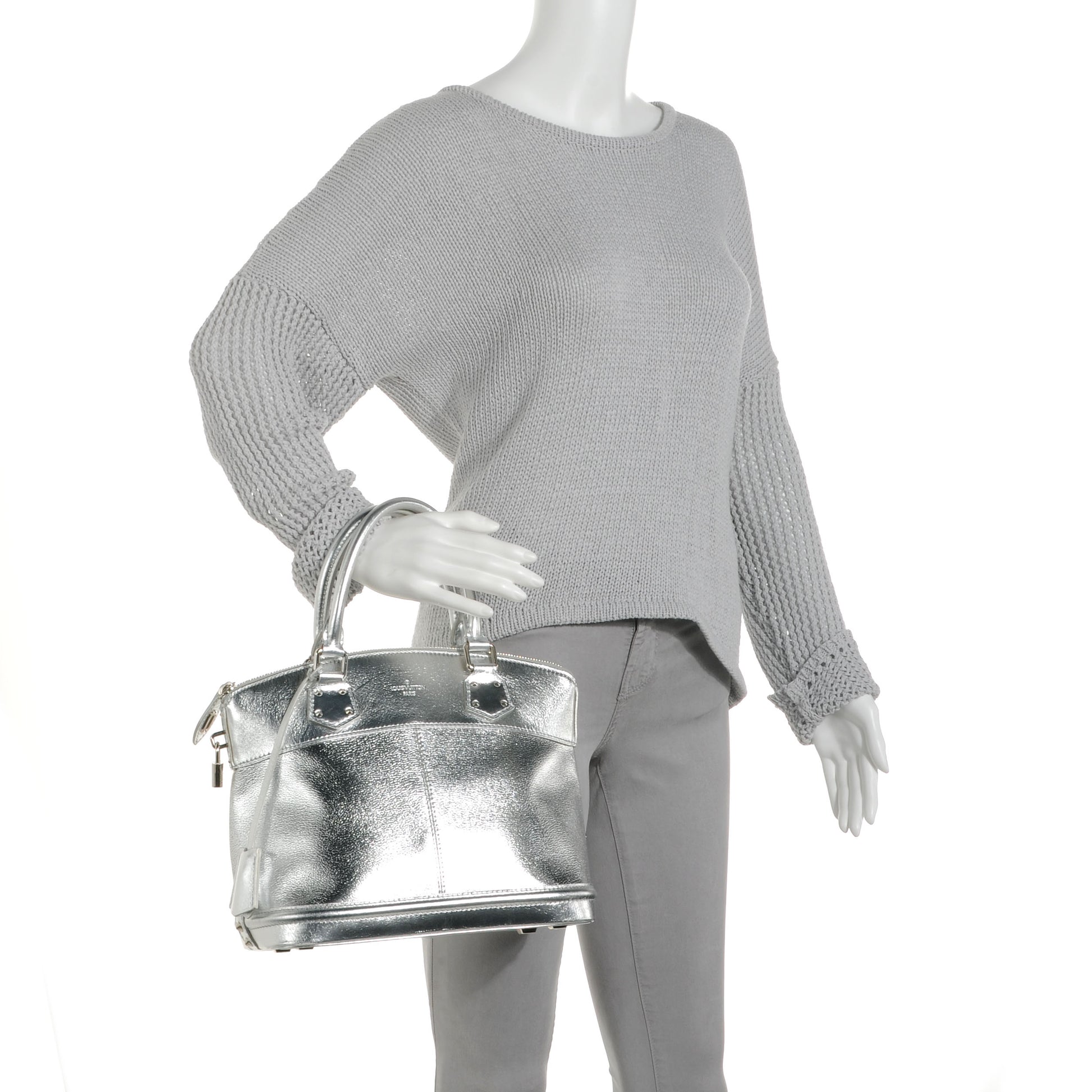 Louis Vuitton Suhali Lockit PM Silver 2 of 9
