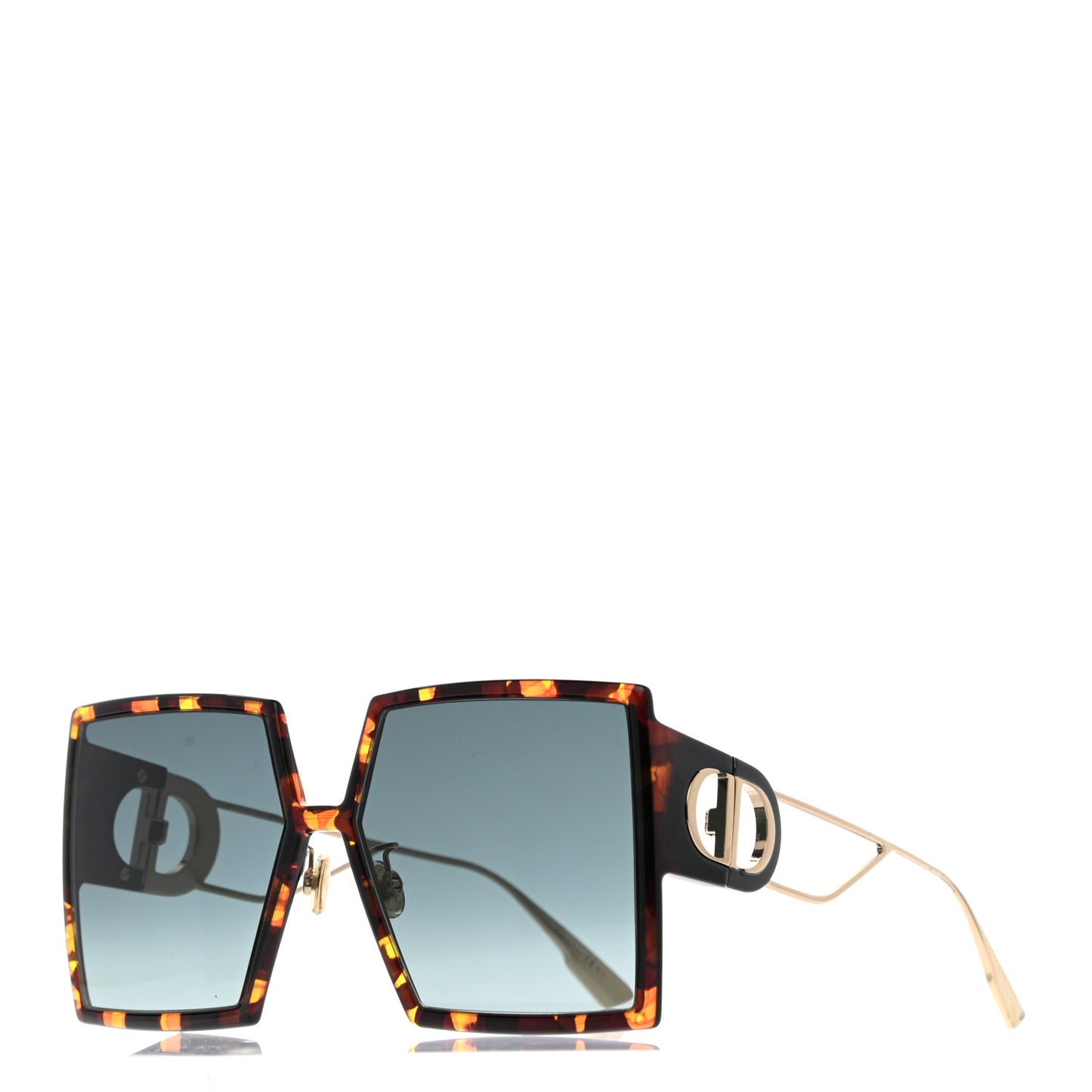 Acetate Square 30 Montaigne Sunglasses Tortoise