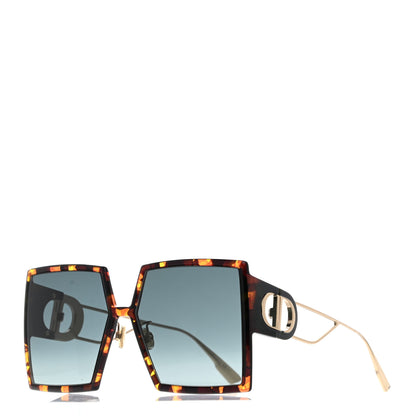 Christian Dior Acetate Square 30 Montaigne Sunglasses Tortoise 1 of 9