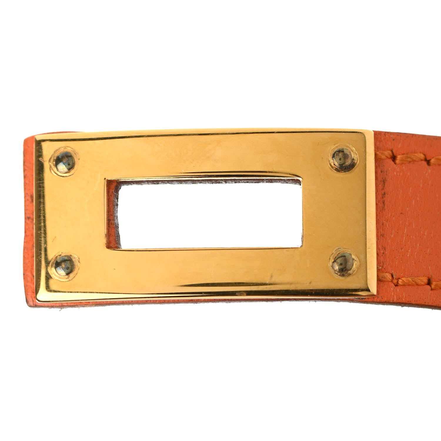 Hermes Swift Kelly Double Tour Bracelet M Orange 9 of 9