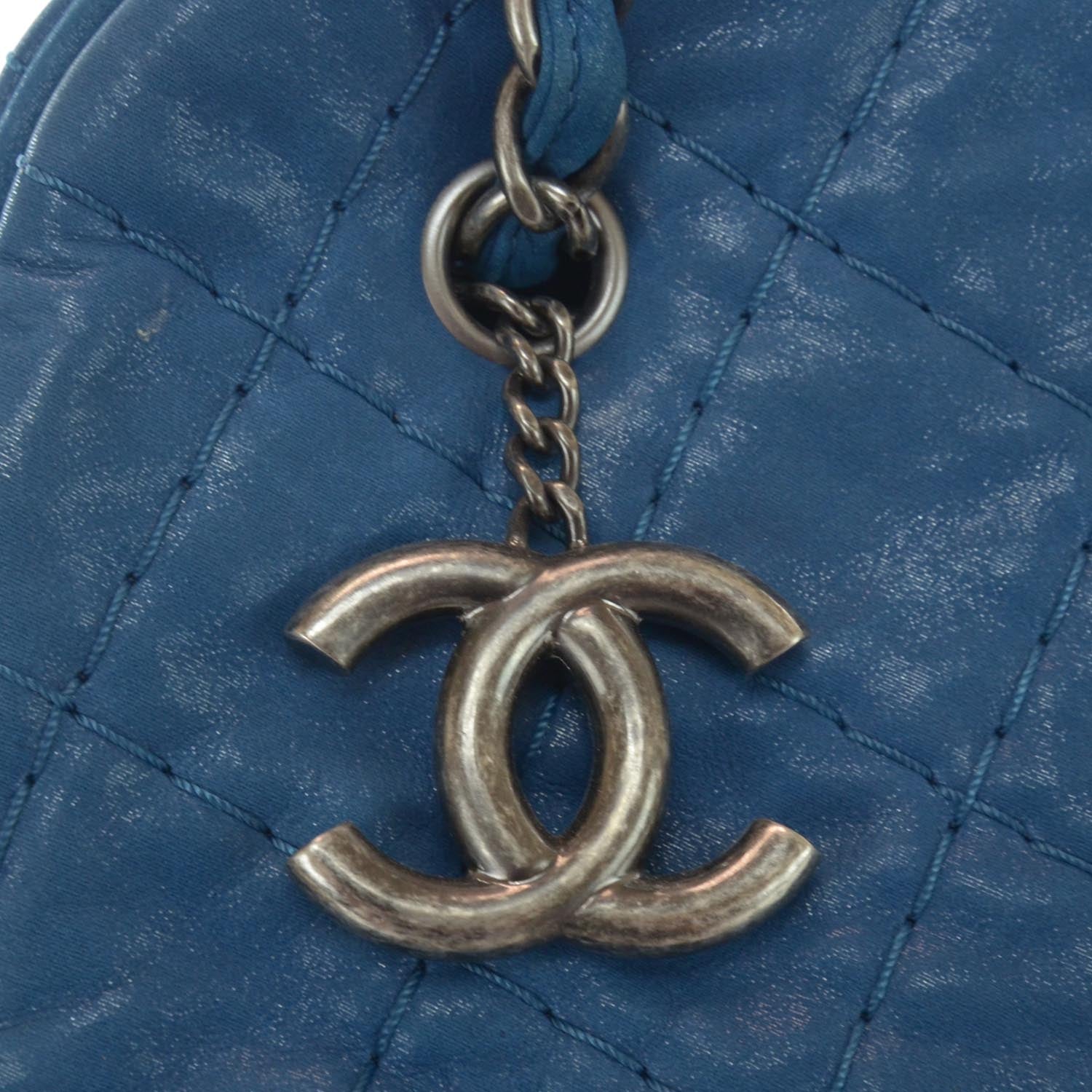 Chanel Calfskin Large Just Mademoiselle Blue 14 of 21
