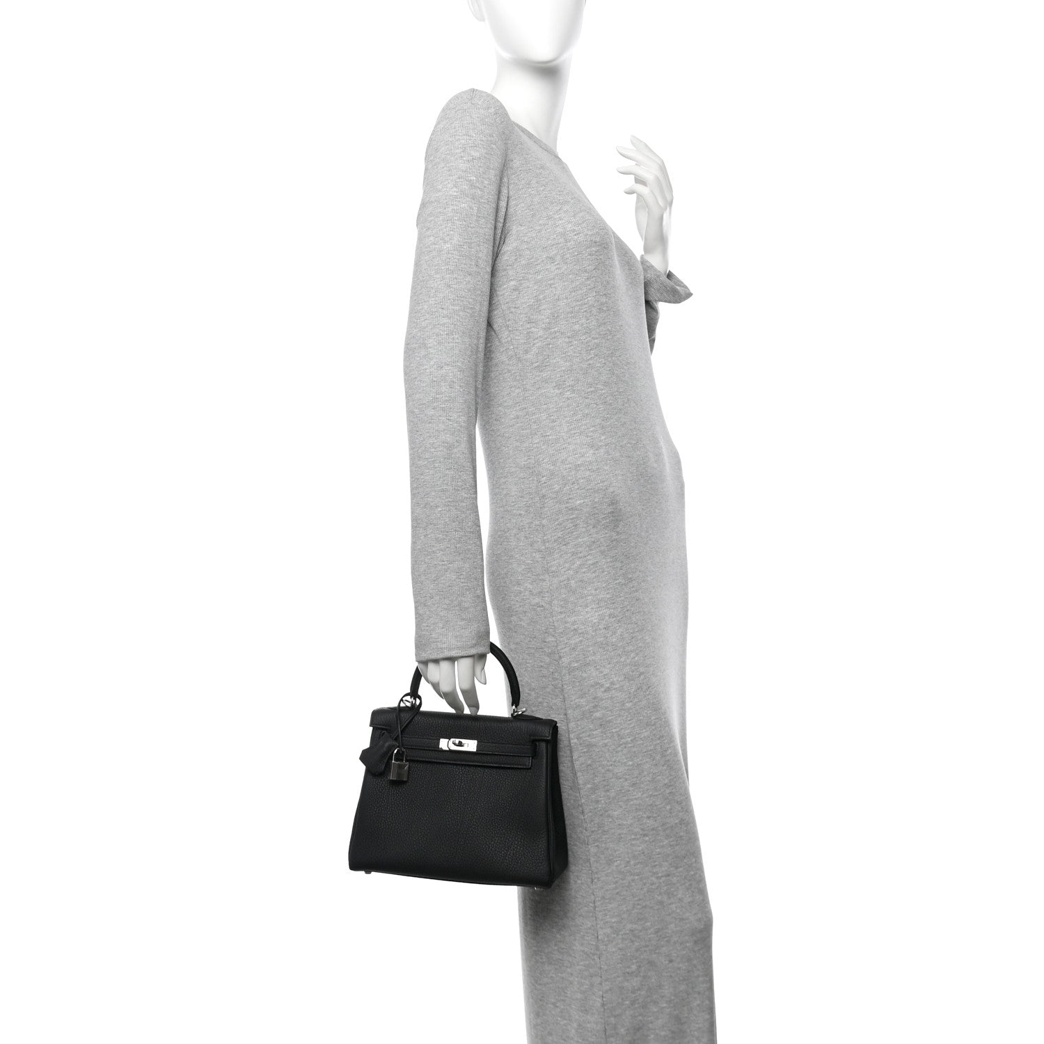 Hermes Togo Kelly Retourne 25 Black 2 of 10