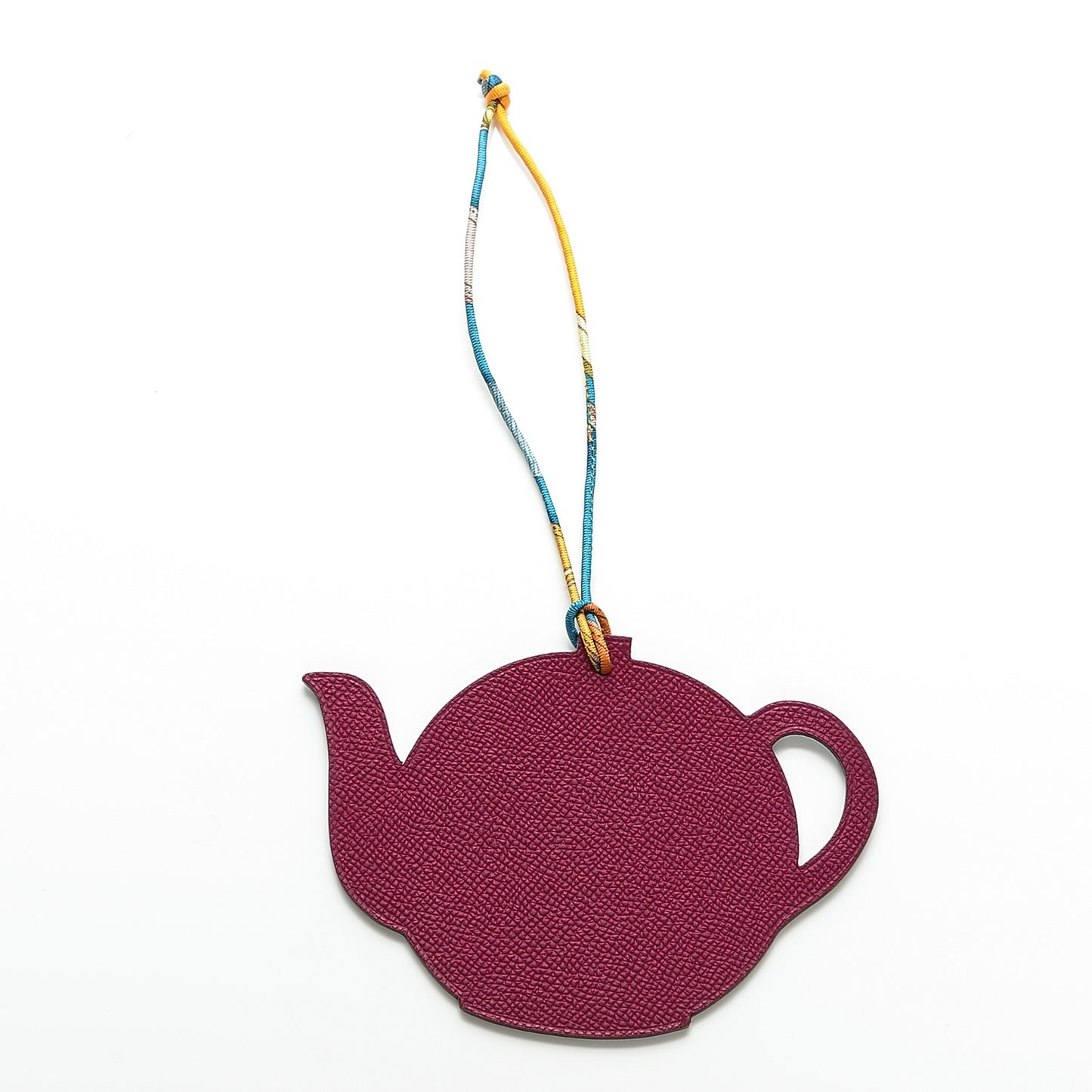 Togo Epsom Petit H Teapot Bag Charm GM Cobalt Anemone