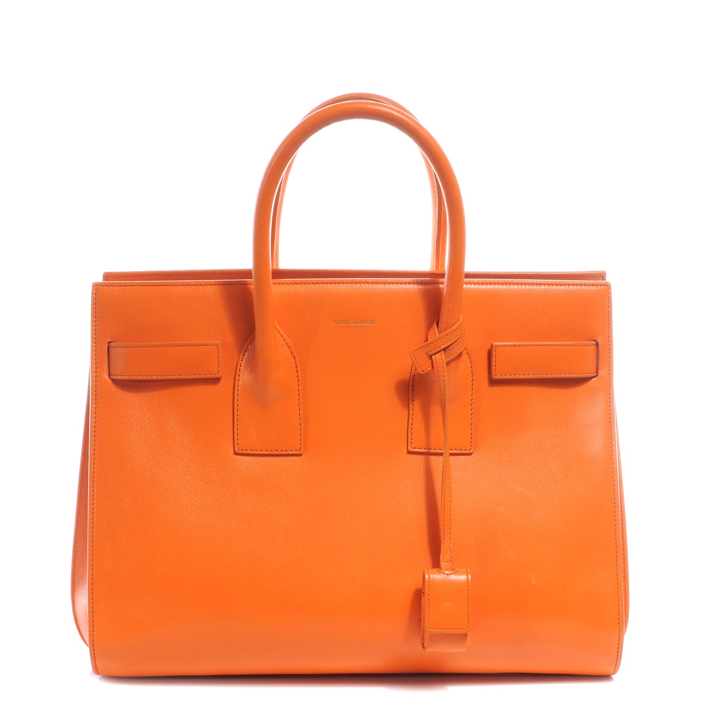 Leather Small Sac de Jour Orange