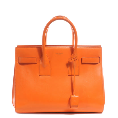 Saint Laurent Leather Small Sac de Jour Orange 1 of 7