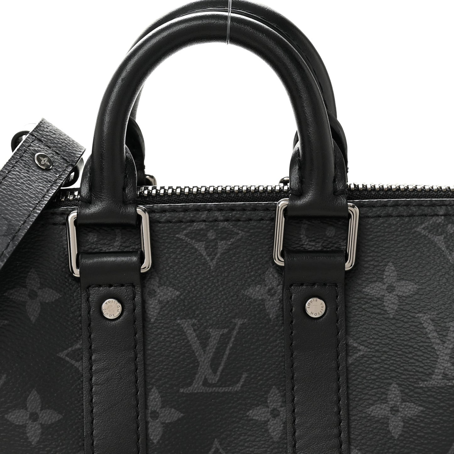 Reverse Monogram Eclipse Keepall XS Black