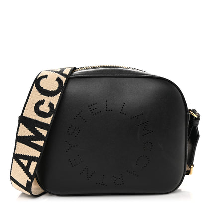 Stella McCartney Eco Alter Nappa Perforated Logo Mini Bag Black 1 of 9