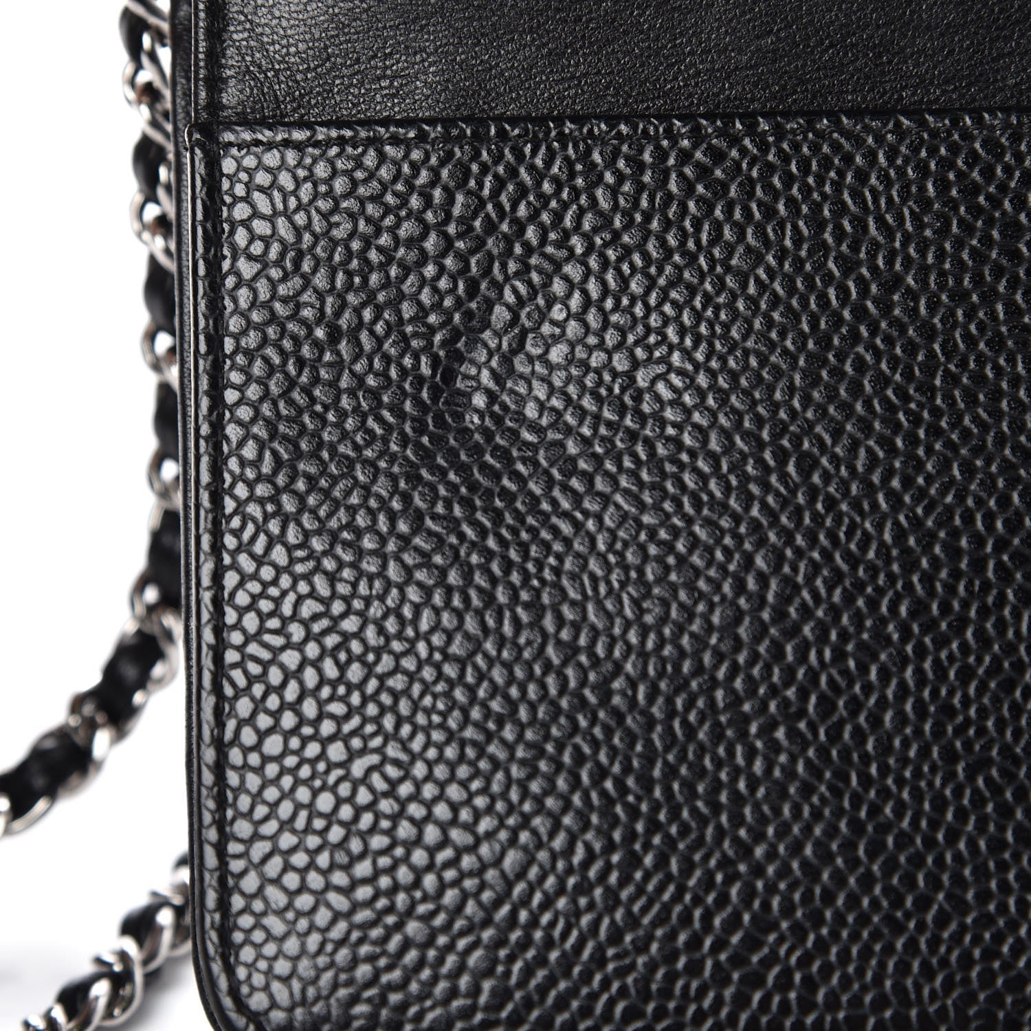 Chanel Caviar Timeless CC Wallet On Chain WOC Black 11 of 15