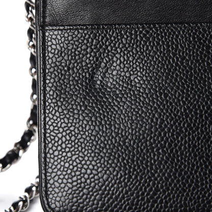 Chanel Caviar Timeless CC Wallet On Chain WOC Black 11 of 15