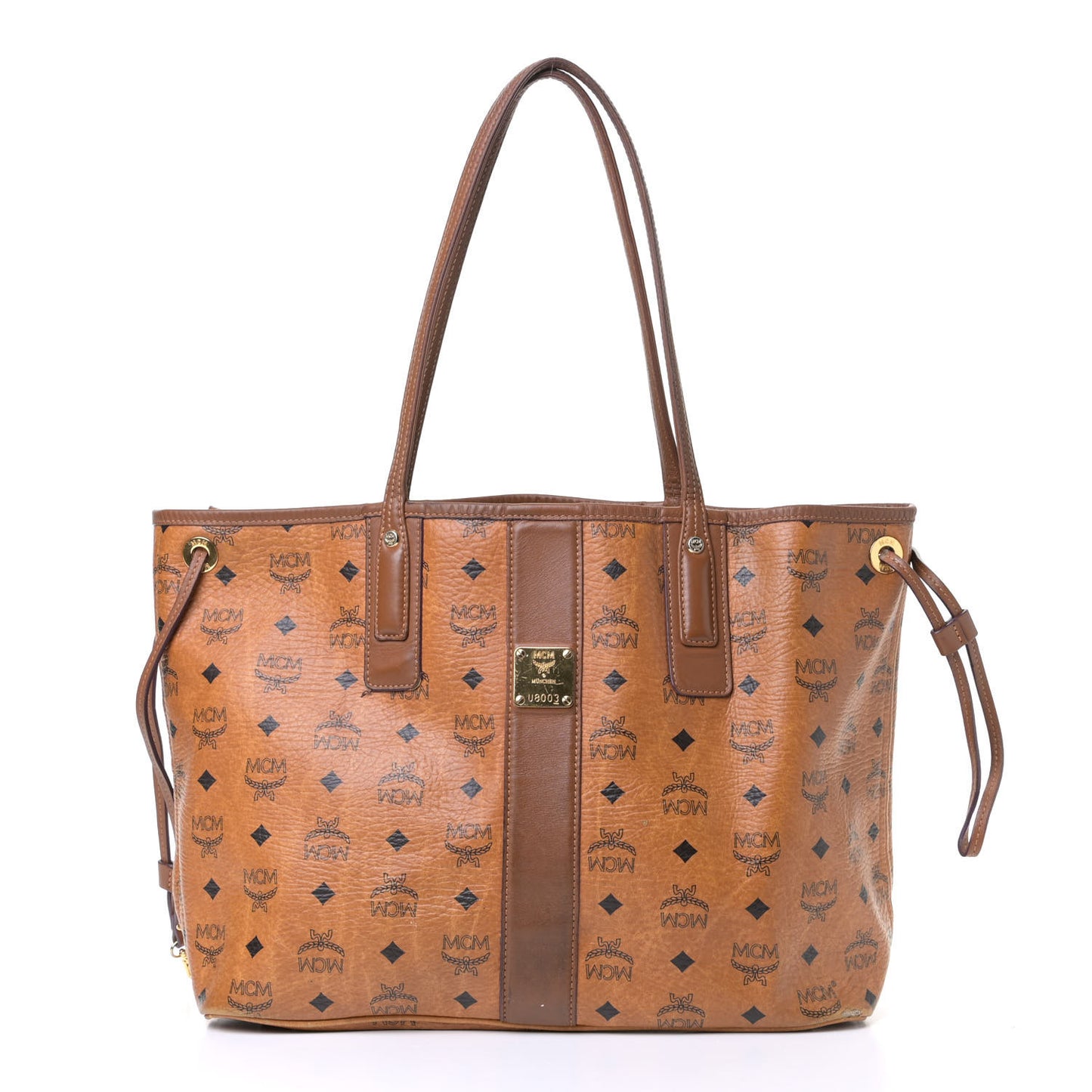 Visetos Medium Liz Reversible Shopper Tote Cognac