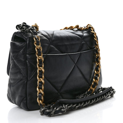 Chanel Goatskin Quilted Medium Chanel 19 Flap Black 3 of 11
