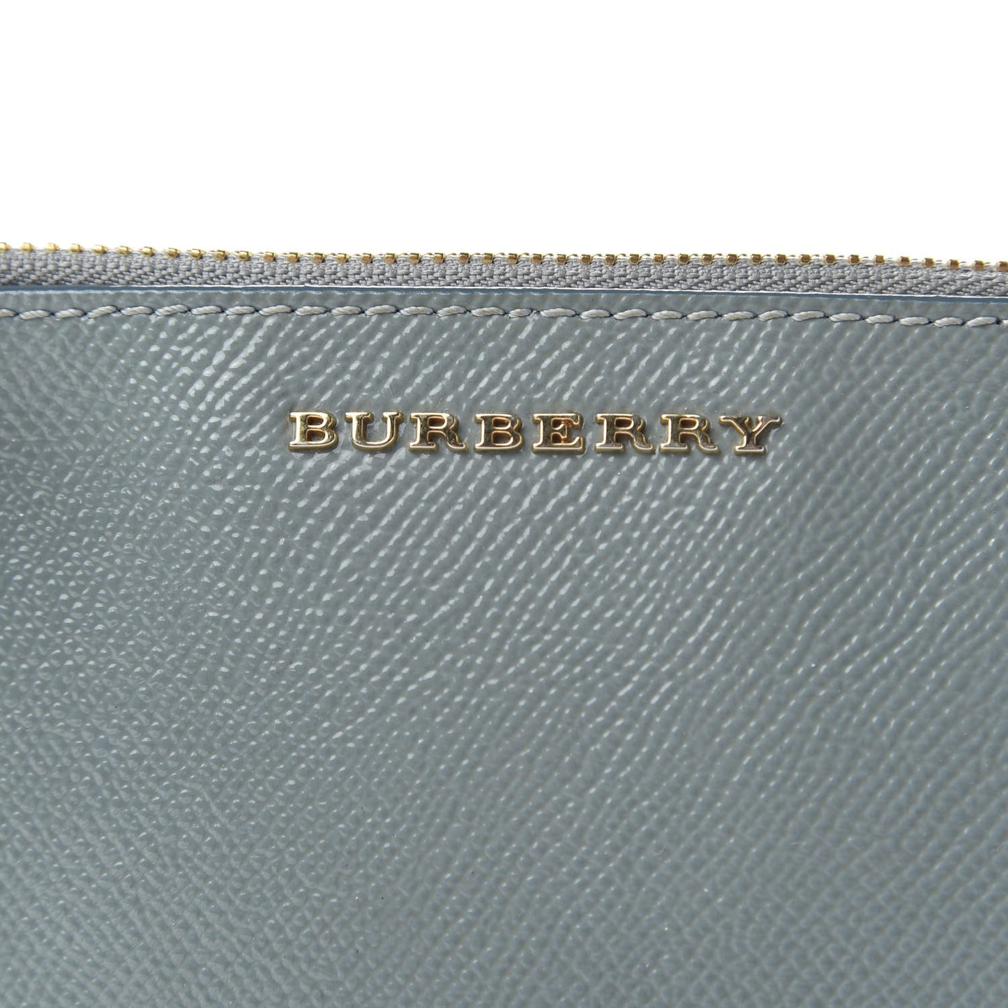 Patent Peyton Crossbody Clutch Bag Celadon Blue