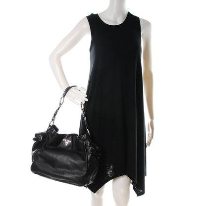 Prada Soft Calf Side Pocket Hobo Nero Black 2 of 8