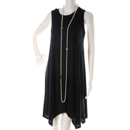 Chanel Pearl CC Long Necklace Silver 2 of 4