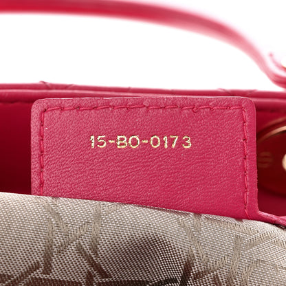 Christian Dior Lambskin Cannage Large Lady Dior Pink 7 of 10