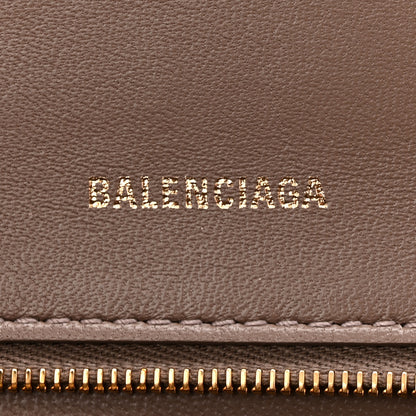 Balenciaga Grained Calfskin Small Hourglass Top Handle Bag Mink Grey 6 of 11