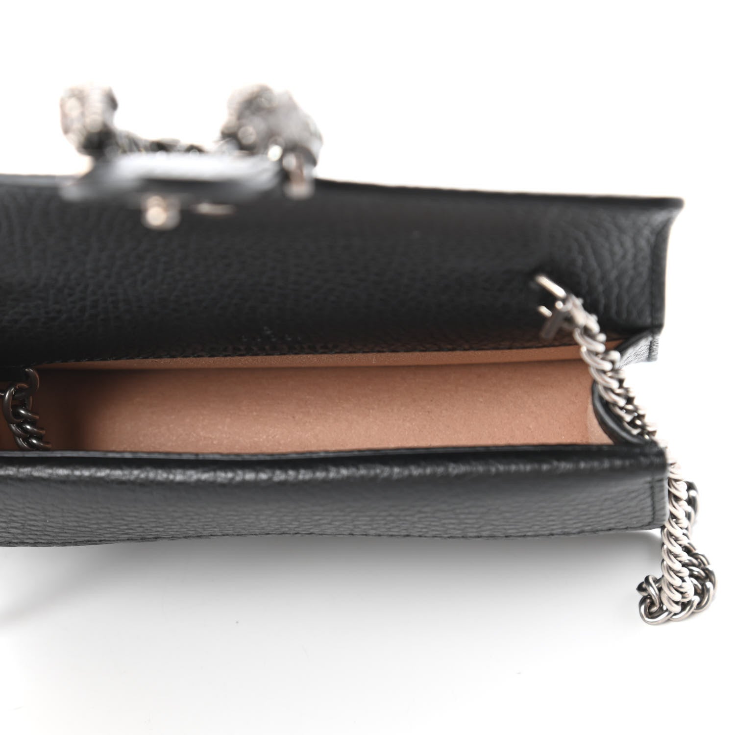 Gucci Calfskin Super Mini Dionysus Shoulder Bag Black 5 of 9