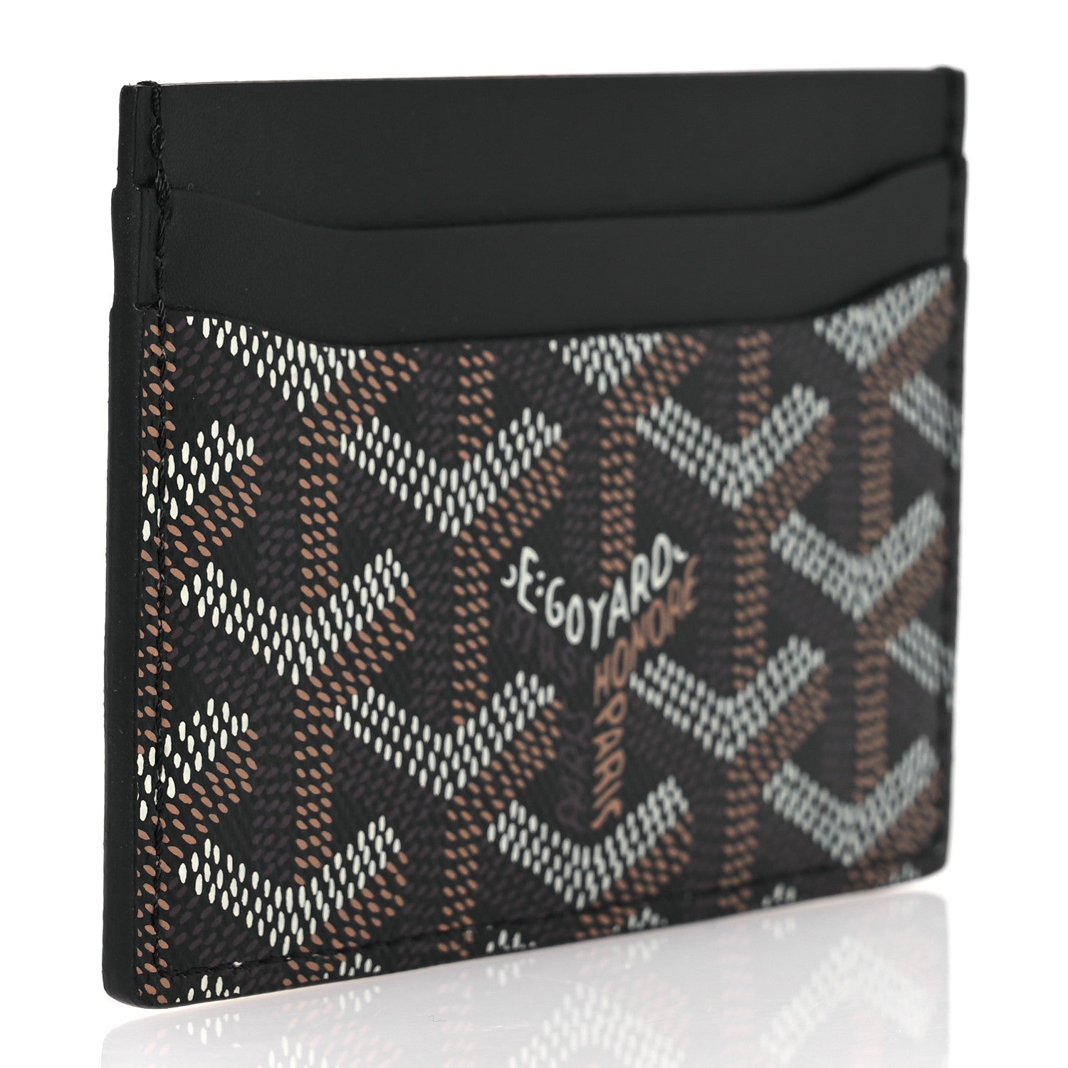 Goyard Goyardine Saint Sulpice Card Holder Black 3 of 8