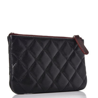 Chanel Caviar Quilted Small Cosmetic Case Black 3 of 8