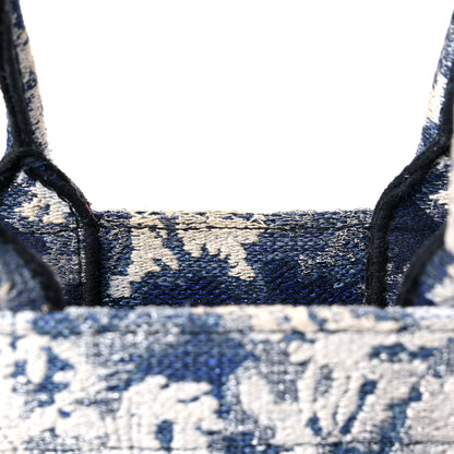 Christian Dior Canvas Embroidered Tie Dye Vertical Book Tote Blue Multicolor 13 of 18