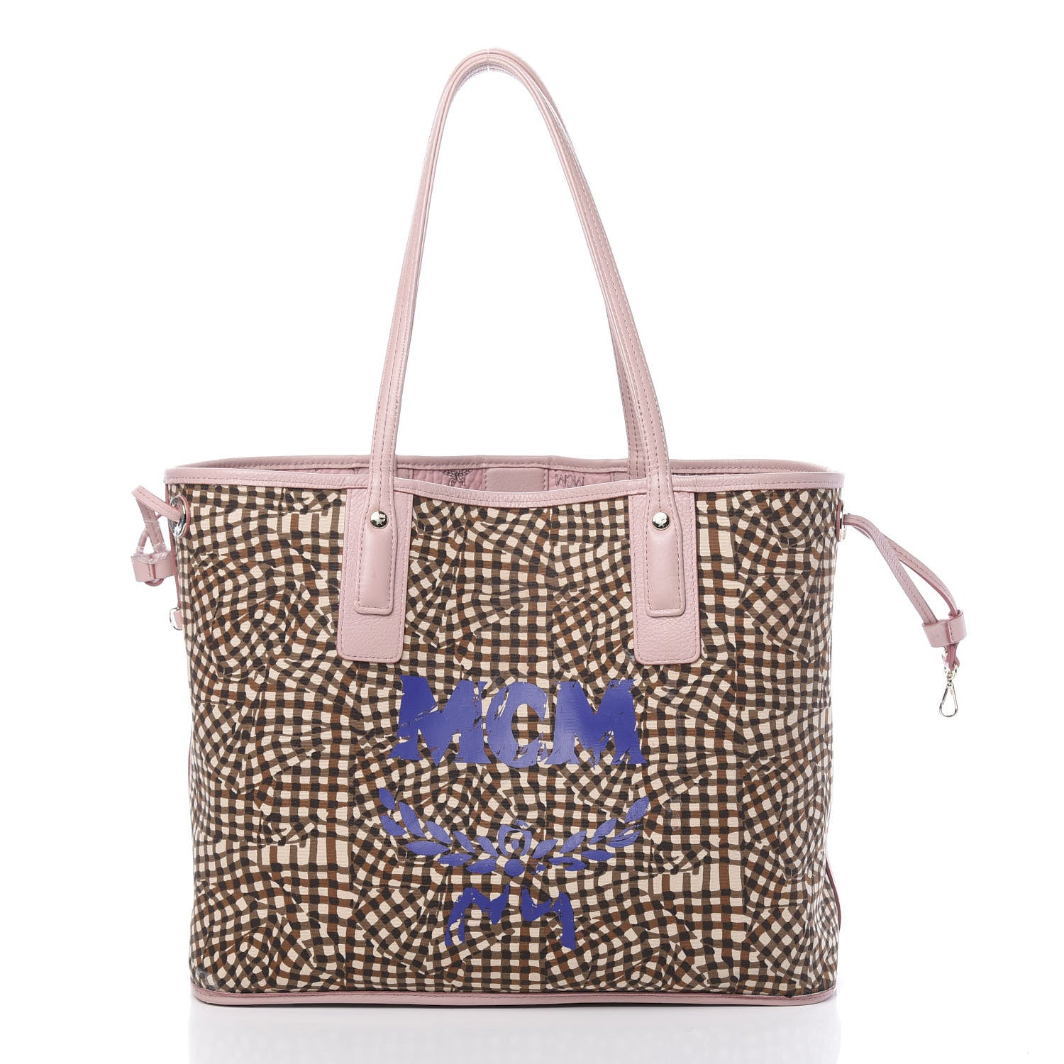 MCM Visetos Medium Liz Reversible Shopper Tote Soft Pink 3 of 25