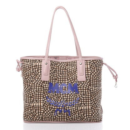 MCM Visetos Medium Liz Reversible Shopper Tote Soft Pink 3 of 25