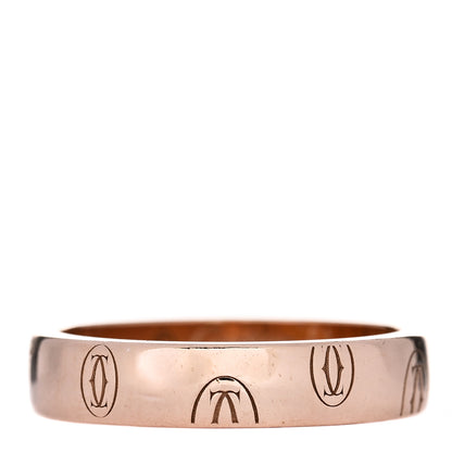 Cartier 18K Pink Gold 4mm Happy Birthday Band Ring 51 5.75 1 of 5