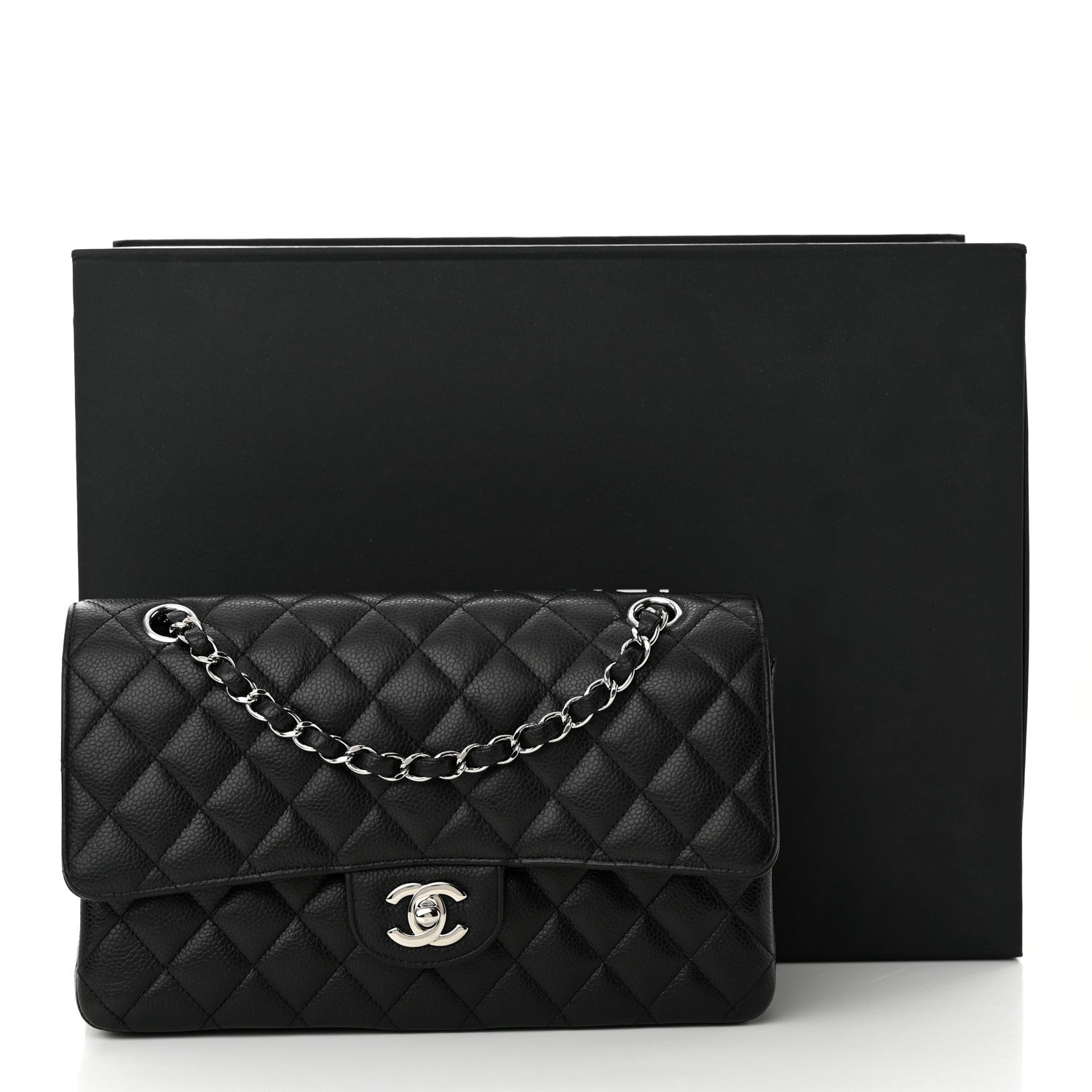 Chanel Caviar Quilted Medium Double Flap Black 11 of 11