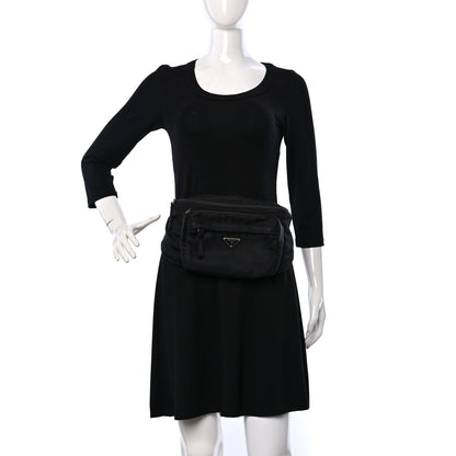 Prada Tessuto Nylon Montagna Belt Bag Black 2 of 8