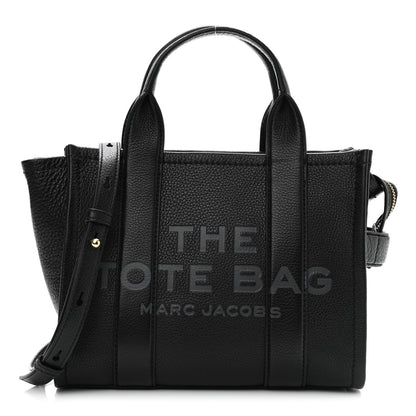 Marc Jacobs Grained Calfskin Small The Tote Bag Black 2 of 23